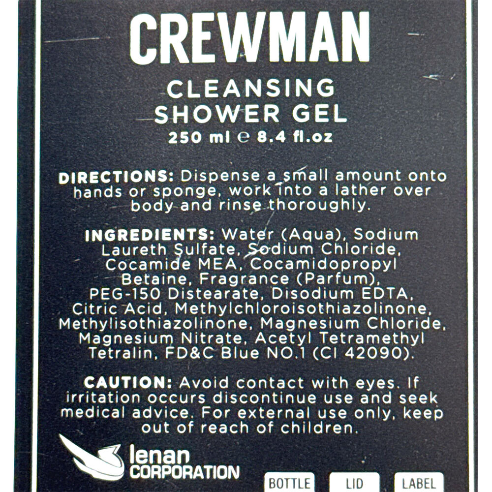 Crewman Ocean Breeze & Sea Salt Shower Gel For Men 250ml Body Wash