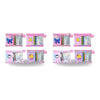 Kids Plush Notebook Stationery Gift Set in Zip Pouch Assorted Designs - Random Design Supplied Bundle of 2