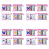 Kids Plush Notebook Stationery Gift Set in Zip Pouch Assorted Designs - Random Design Supplied Bundle of 4