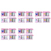Kids Plush Notebook Stationery Gift Set in Zip Pouch Assorted Designs - Random Design Supplied Bundle of 5