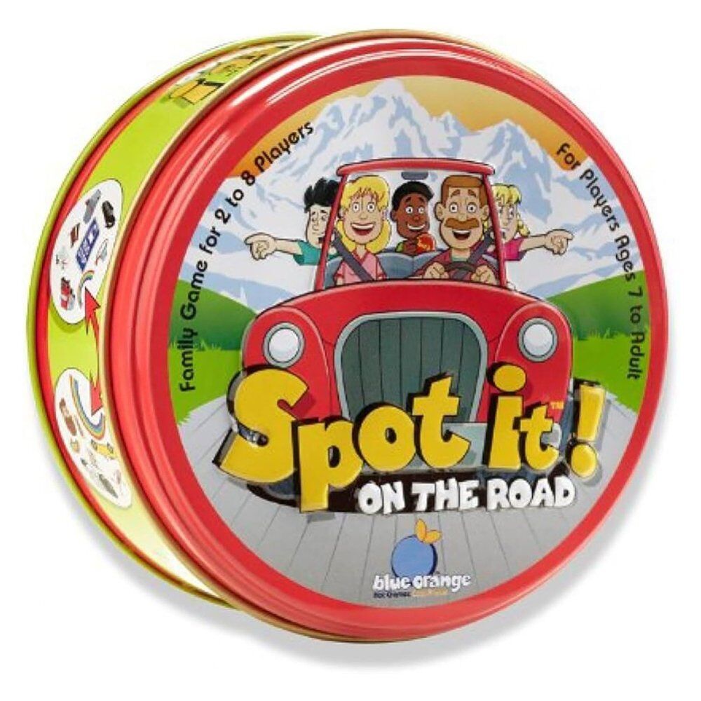 Spot It! On the Road Card Game in Tin 2-8 Players Ages 7+ Pack of 3