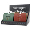Zodiac Sign Pendant Necklace Display of 24