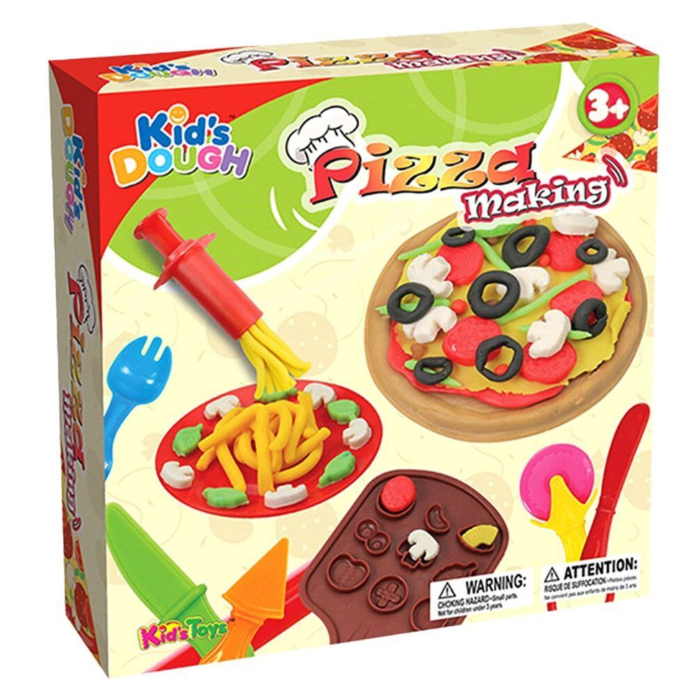 Kid's Dough Pizza Making Play Dough Set Ages 3+ Bundle of 4