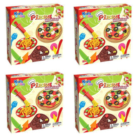 Kid's Dough Pizza Making Play Dough Set Ages 3+ Bundle of 4