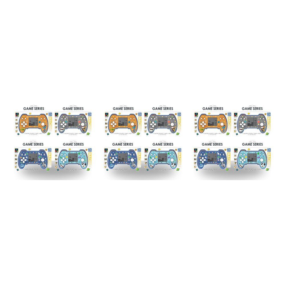 Handheld Brick Game Console 26 Games Assorted Designs - Random Design and Colour Supplied Pack of 3