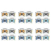 Handheld Brick Game Console 26 Games Assorted Designs - Random Design and Colour Supplied Pack of 6