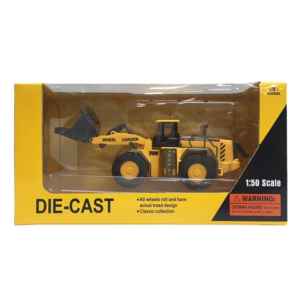 Die-Cast Wheel Loader 1:50 Scale Construction Vehicle Toy Pack of 2