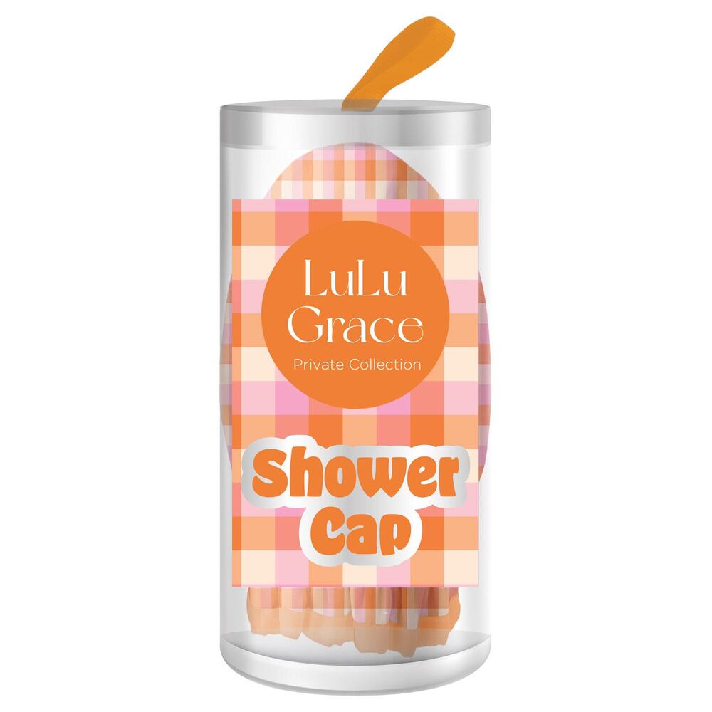 LuLu Grace Candy Pop Shower Cap Orange