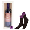 Red Wine Socks Novelty Bottle Design