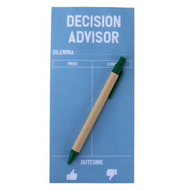 Decision Advisor Notepad with Pen