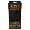 Crewman Nose and Ear Hair Trimmer Battery Powered Grooming Tool with Brush