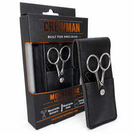 Crewman Moustache Trimming Kit Scissors Comb and Storage Pouch