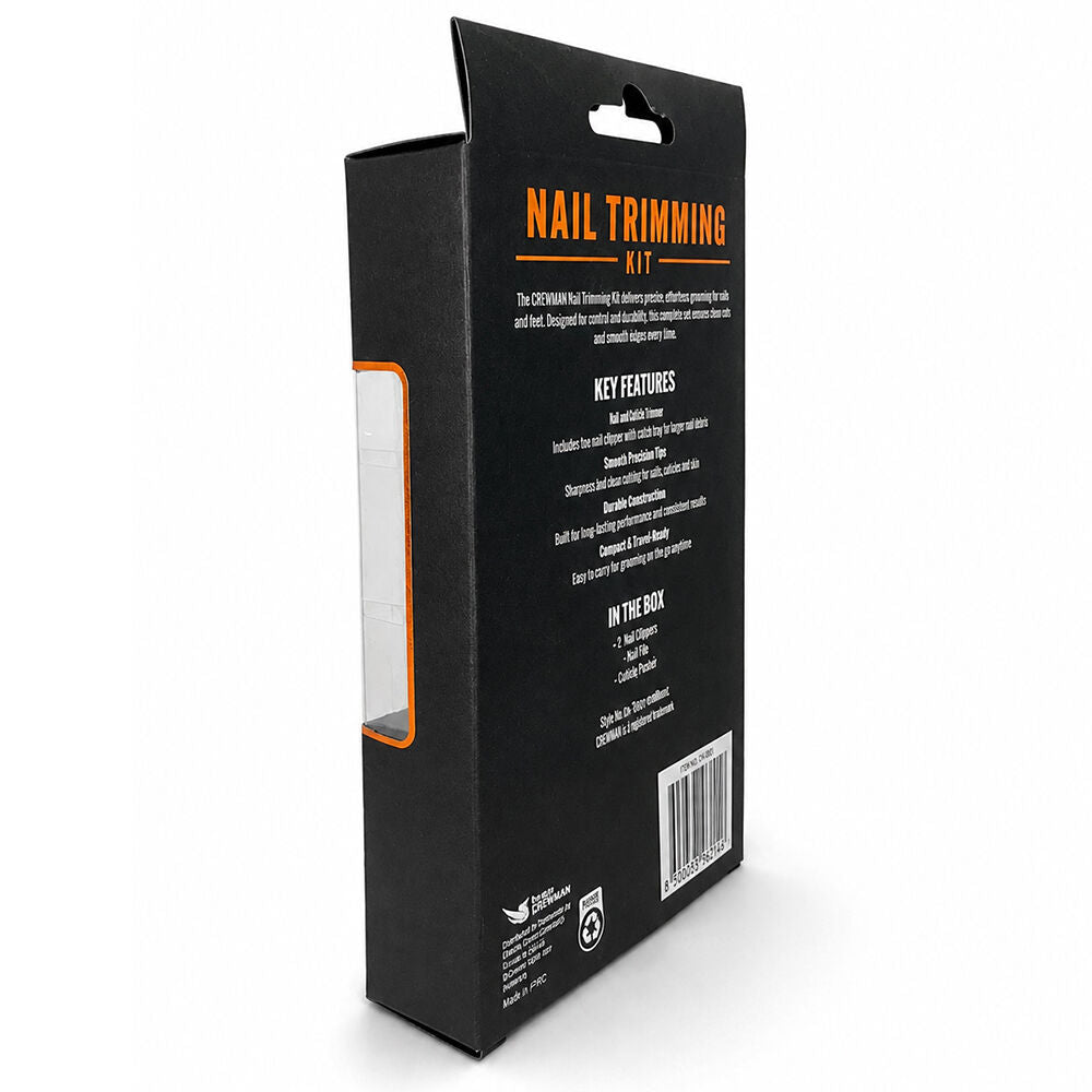 Crewman Nail Trimming Kit 2 Nail Clippers File and Storage Pouch