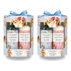 Lulu Grace Lily & Cotton Shower Gel 150mL, Body Lotion 150mL & Netting Sponge Gift Set Bundle of 2