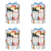Lulu Grace Lily & Cotton Shower Gel 150mL, Body Lotion 150mL & Netting Sponge Gift Set Bundle of 4