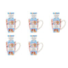 Lulu Grace Lily & Cotton Tea-Break Hand Care Set Mug & Hand Cream 100mL Bundle of 5