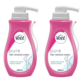 Veet Hair Removal Cream Sensitive Skin 400mL Pack of 2