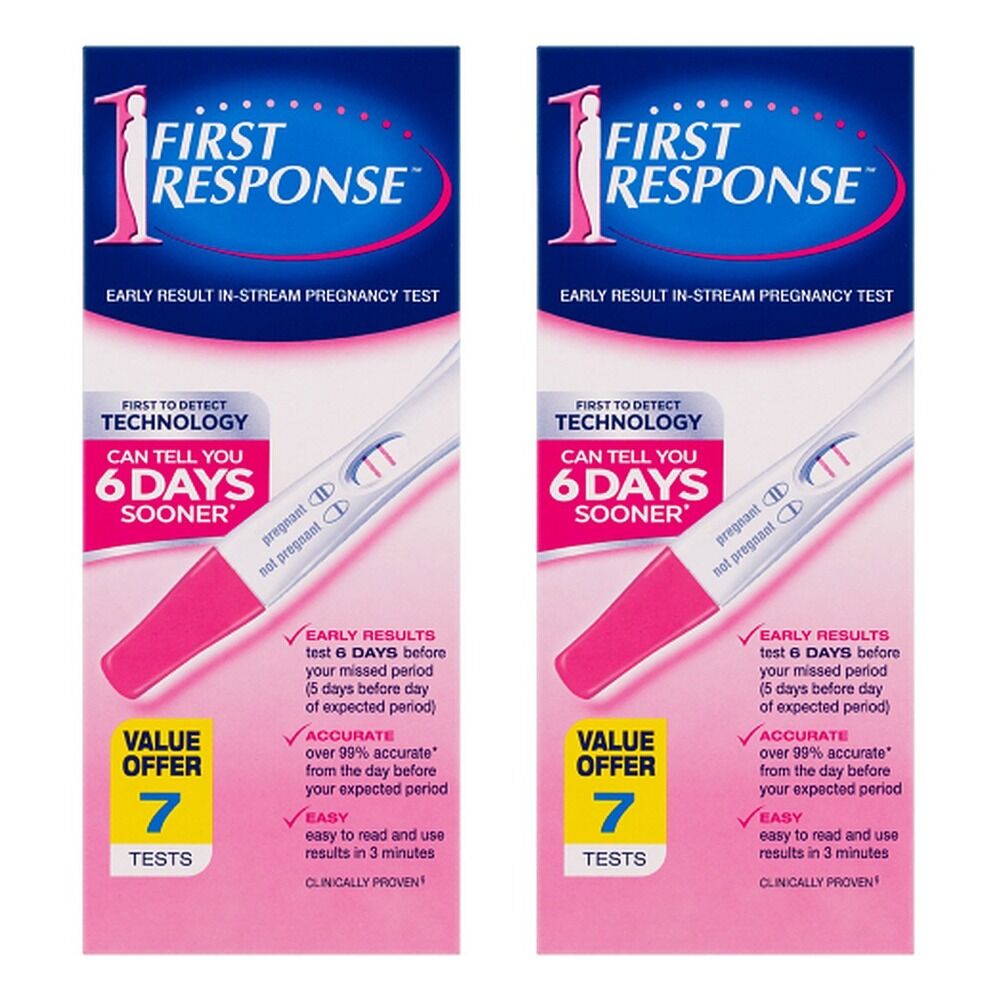 First Response Early Result In-Stream Pregnancy Test 7 Pack Bundle of 2