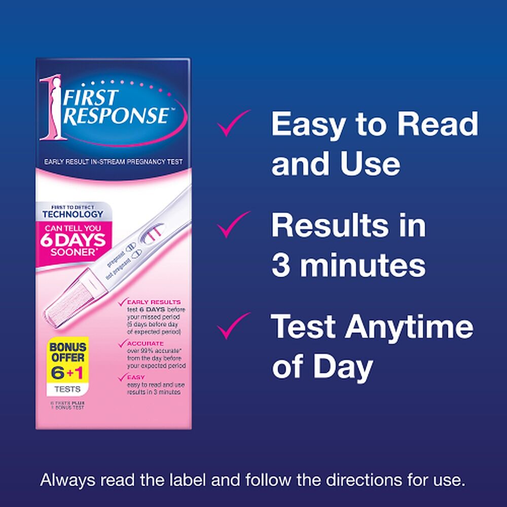 First Response Early Result In-Stream Pregnancy Test 7 Pack