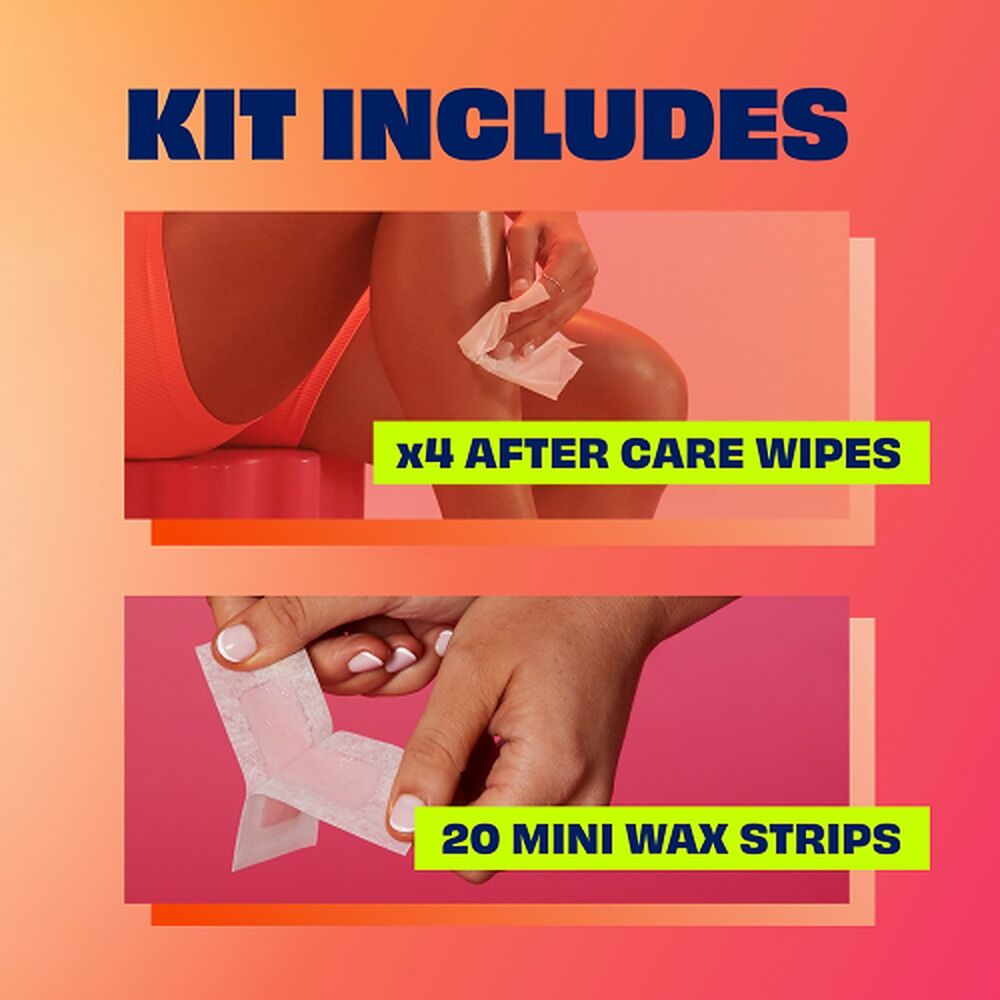 Nair Sensitive Mini Wax Strips Face & Sensitive Areas 20 Pack