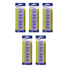 Ezy Dose Weekly Large Pill Planner Pack of 5
