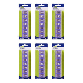 Ezy Dose Weekly Large Pill Planner Pack of 6