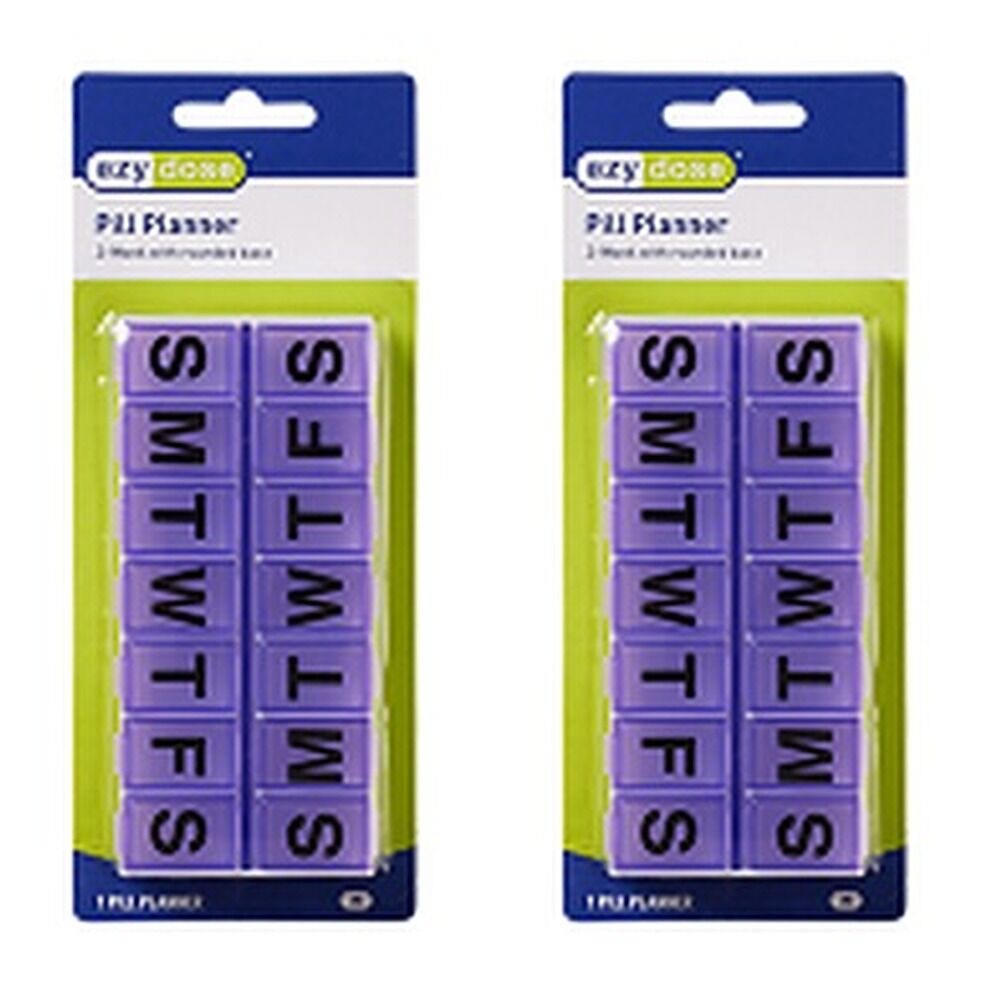 Ezy Dose 7/14 Day Medium Pill Reminder Pack of 2