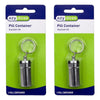 Ezy Dose Pill Container Keychain Fob Pack of 2