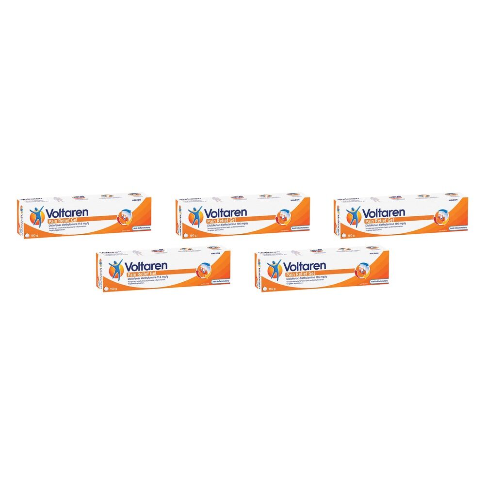 Voltaren Pain Relief Gel 150g Pack of 5
