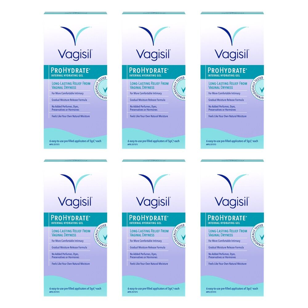 Vagisil ProHydrate Internal Hydrating Gel 6 x 5g Pack of 6