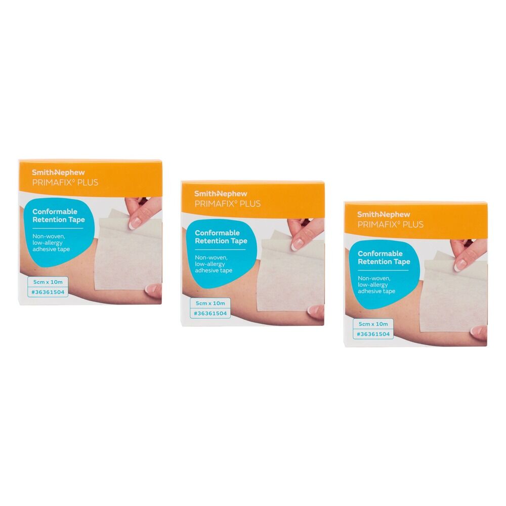 Primafix Plus Conformable Retention Tape 5cm x 10m Pack of 3