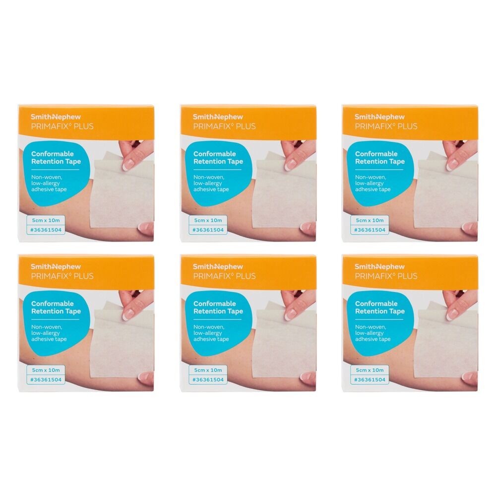 Primafix Plus Conformable Retention Tape 5cm x 10m Pack of 6