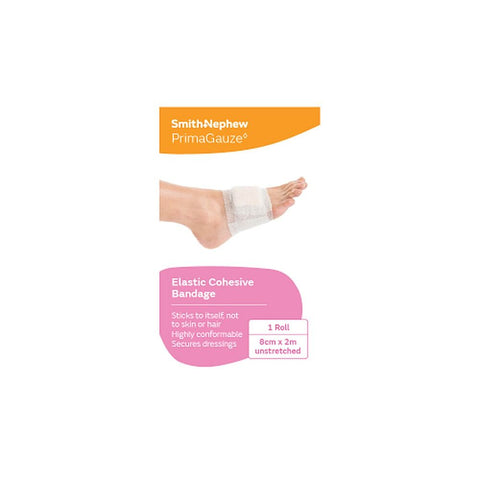 Primagauze Elastic Cohesive Bandage 8cm x 2m