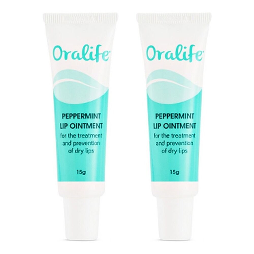 Oralife Peppermint Lip Ointment 15g Pack of 2