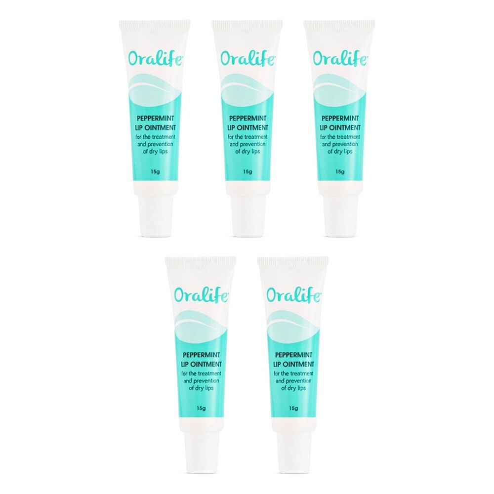 Oralife Peppermint Lip Ointment 15g Pack of 5