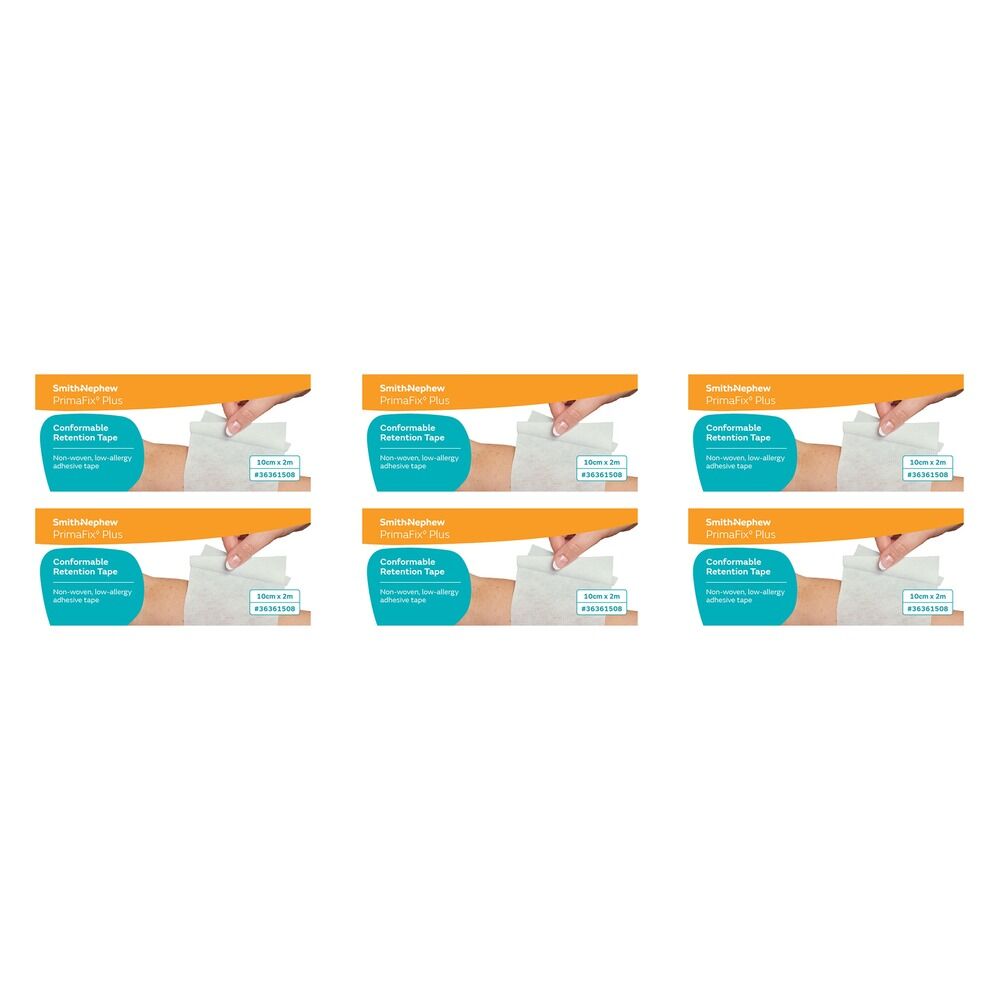 Primafix Plus Conformable Retention Tape 10cm x 2m Pack of 6