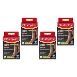 Elastoplast Cohesive Compression Bandage 75mm x 4.5m Pack of 4