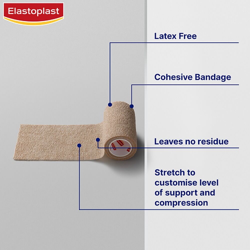Elastoplast Cohesive Compression Bandage 75mm x 4.5m