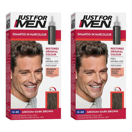 Just For Men Hair Colour Medium/Dark Brown 66mL Pack of 2