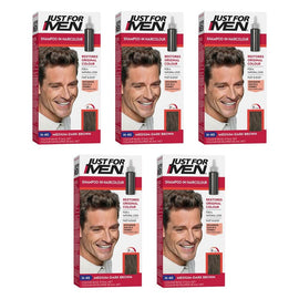 Just For Men Hair Colour Medium/Dark Brown 66mL Pack of 5