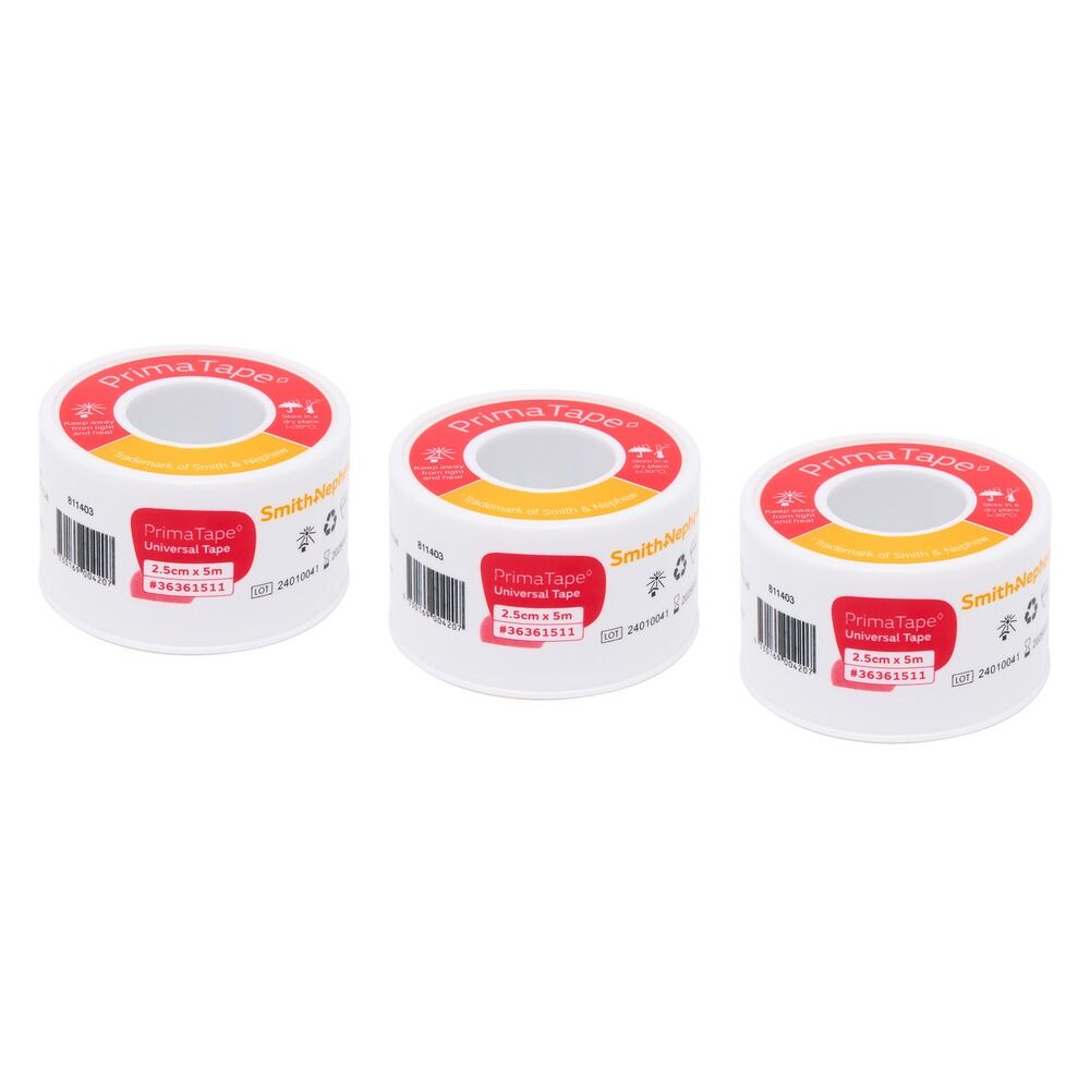 Primatape Universal Tape 2.5cm x 5m Pack of 3