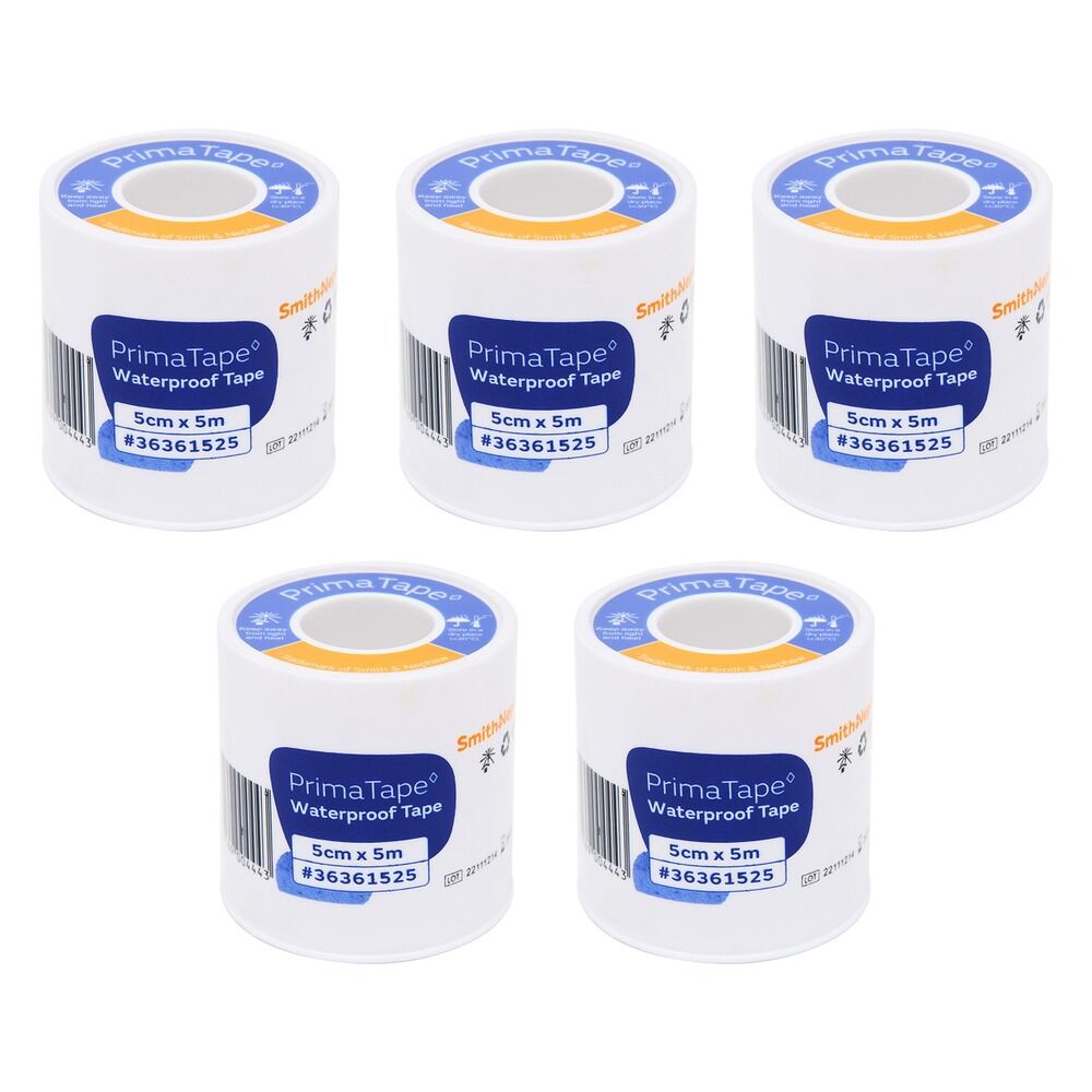Primatape Waterproof Tape 5cm x 5m Pack of 5