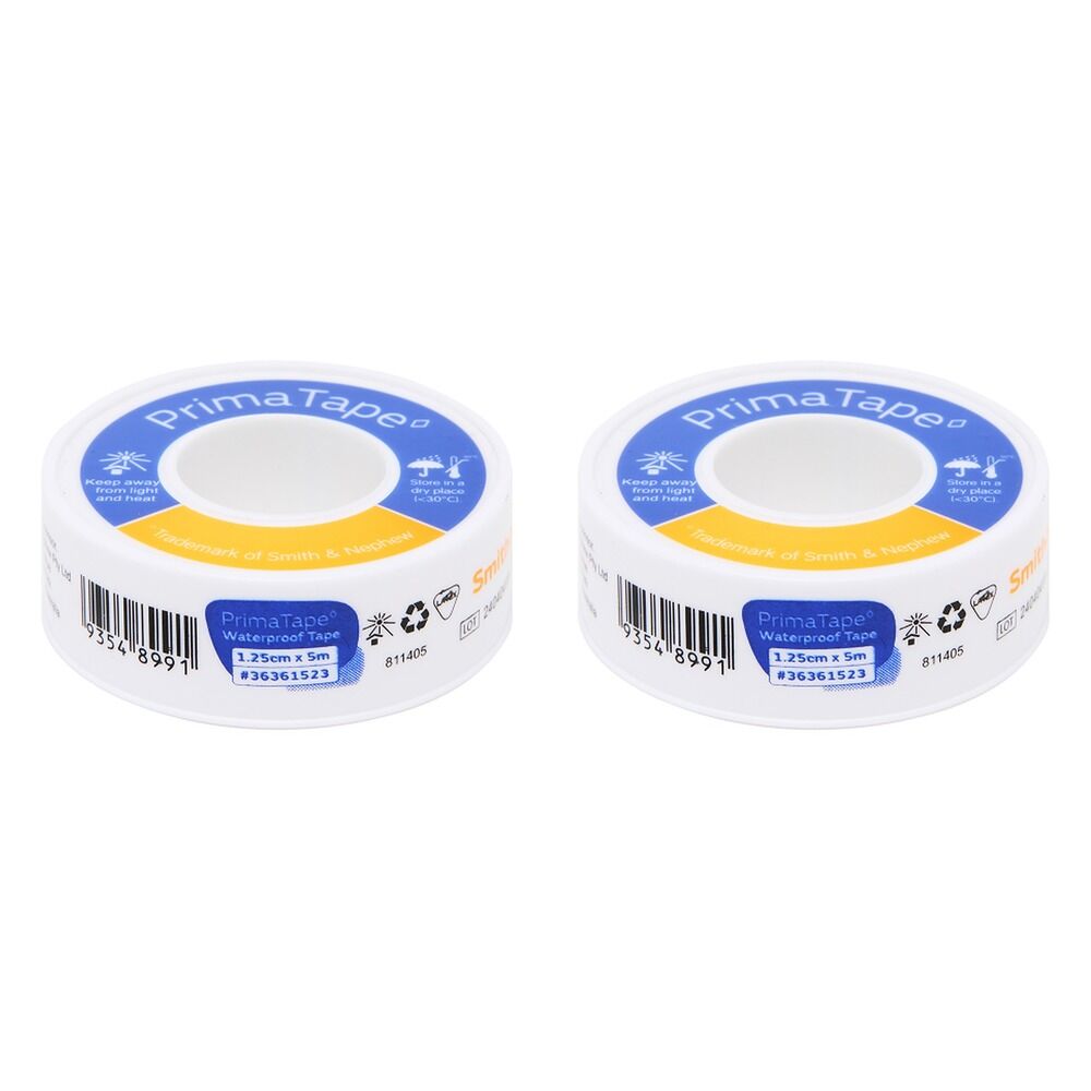 Primatape Waterproof Tape 1.25cm x 5m Pack of 2