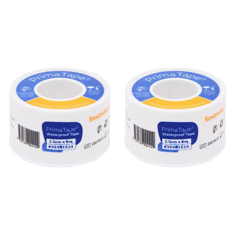 Primatape Waterproof Tape 2.5cm x 5m Pack of 2