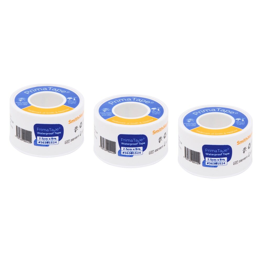 Primatape Waterproof Tape 2.5cm x 5m Pack of 3
