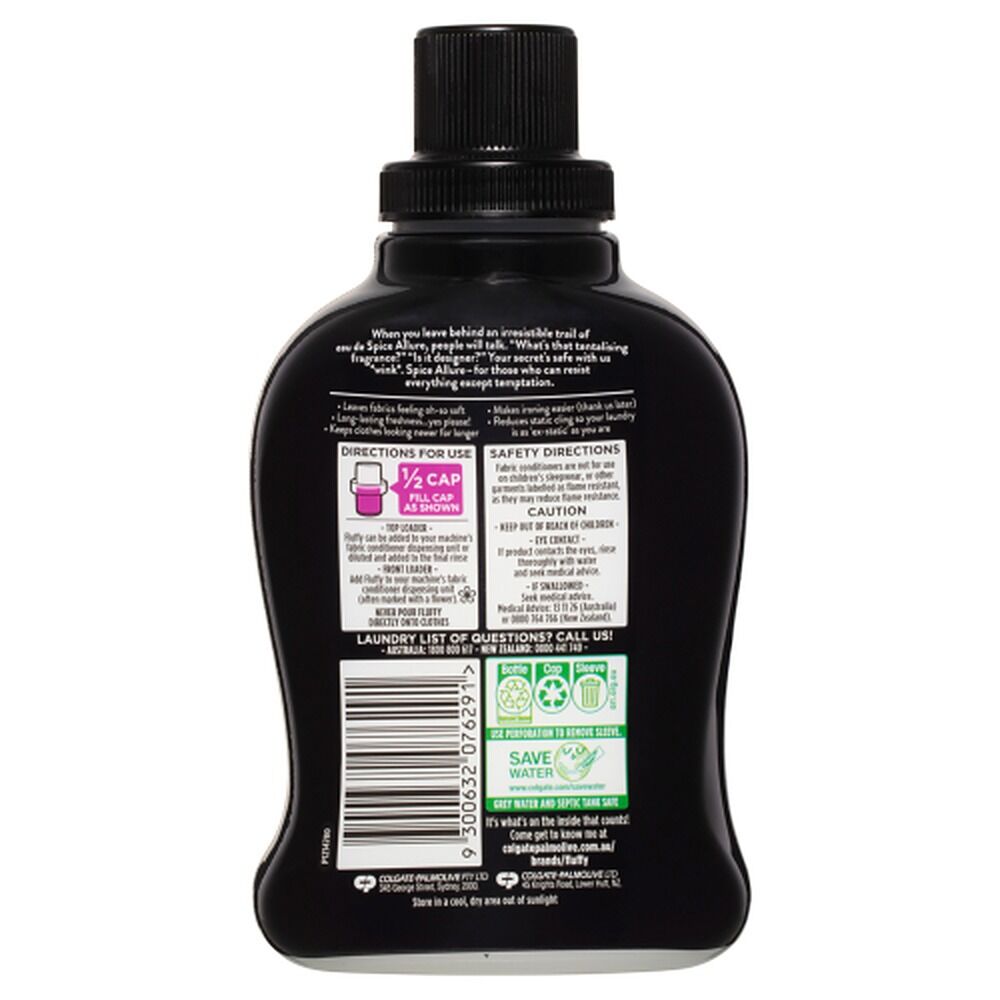 Fluffy Liquid Fabric Softener Spice Allure 500mL x 8