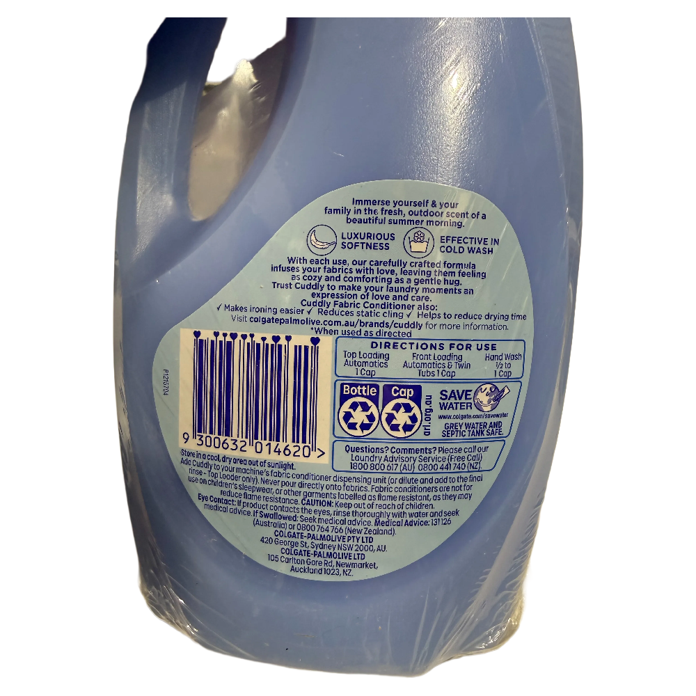 Cuddly Sunshine Fresh Fabric Conditioner 2 Pack 1L Laundry Softener