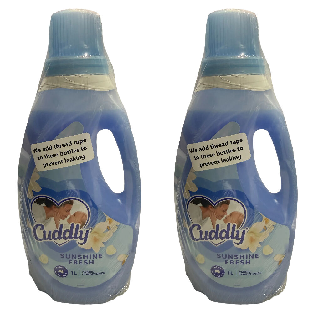 Cuddly Sunshine Fresh Fabric Conditioner 2 Pack 1L Laundry Softener