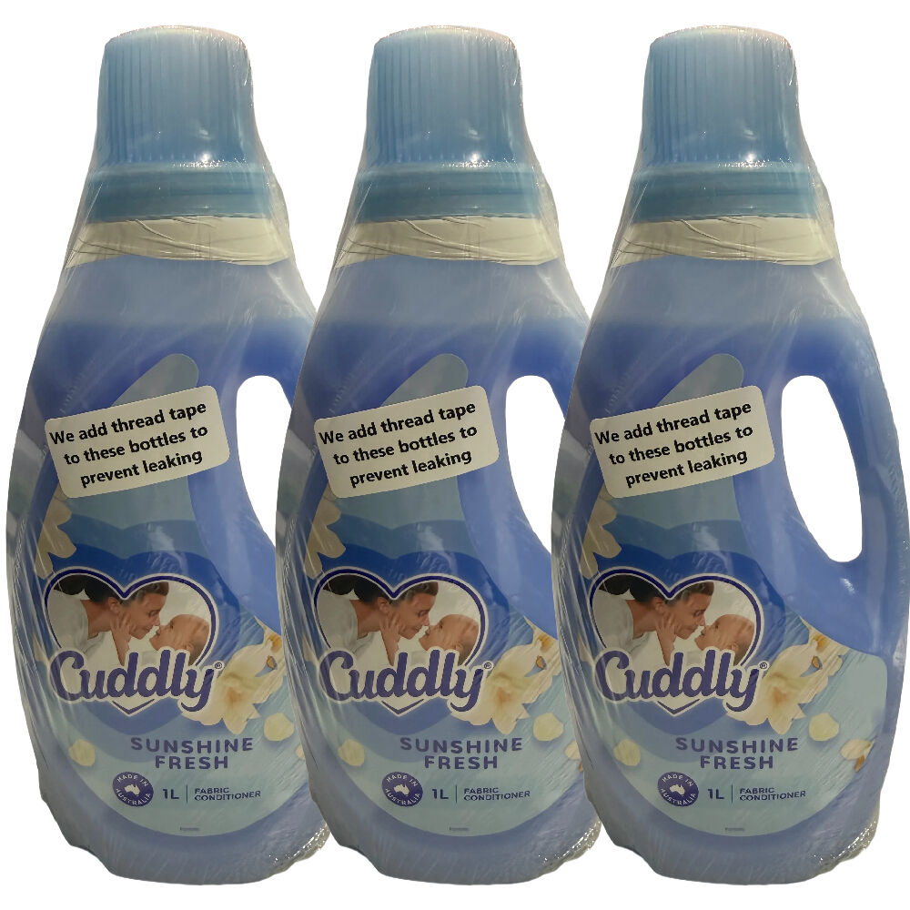 Cuddly Sunshine Fresh Fabric Conditioner 3 Pack 1L Laundry Softener