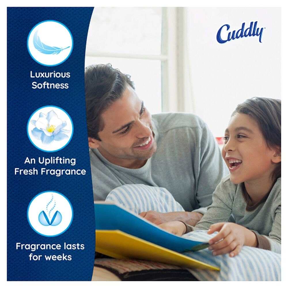 Cuddly Sunshine Fresh Fabric Conditioner 1L Laundry Softener x 12